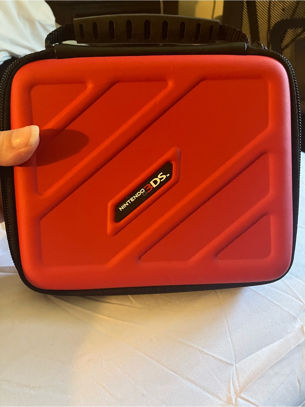 Nintendo 3DS Red Travel Carrying Case with Handle